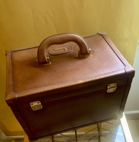 Iconique Vanity-case LANCEL modèle Kevin - années 70, Autres sacs, Marron (photo 4 sur 13)