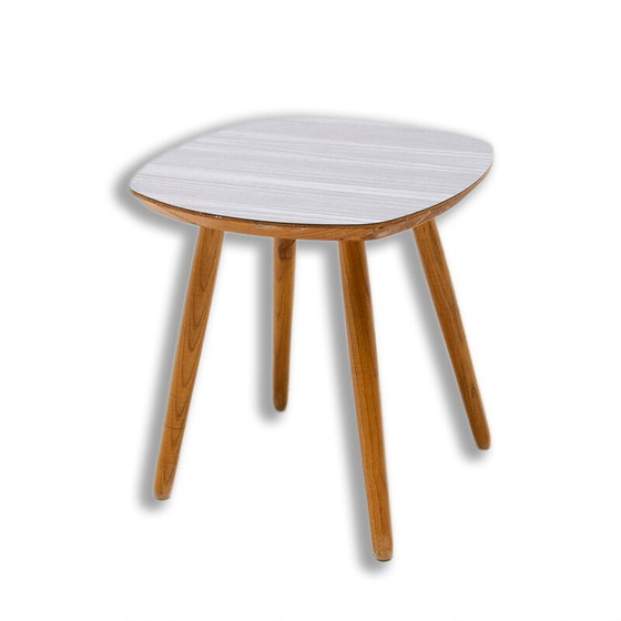 Image 1 of Vintage stool in wood and formica, Czechoslovakia 1960s