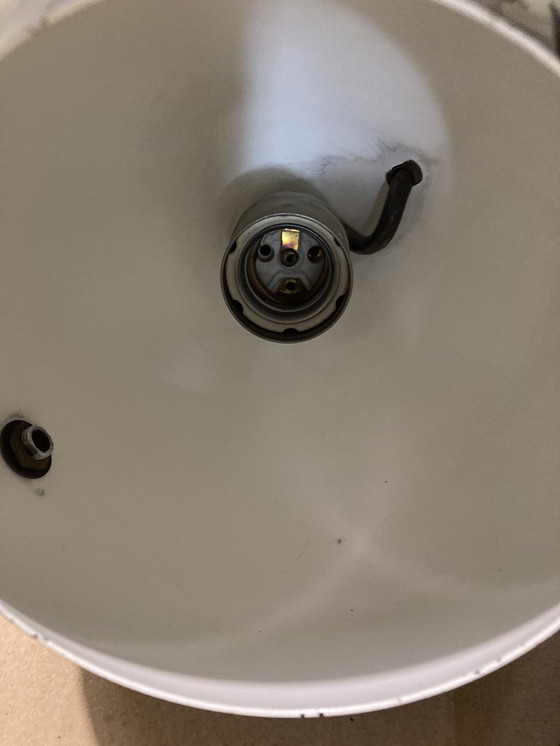 Image 1 of Pair of Chromed Metal Hangers, German Manufacture, 80's Hoffmeister Leuchten House