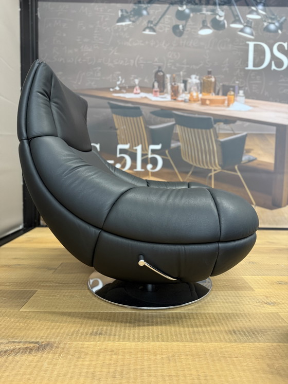De Sede 166 Armchair with Ottoman Black Leather (photo 12 of 15)