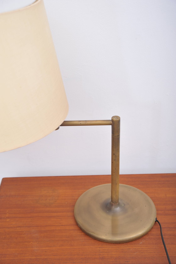 Image 1 of Brass table lamp with swivel arm (1970s)