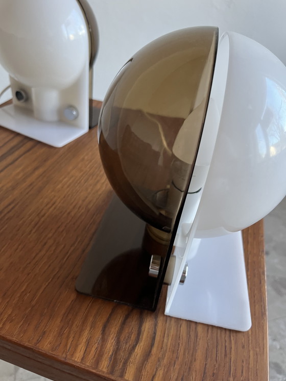 Image 1 of 2 lámparas de mesa originales “Harvey Guzzini Sirio 1970”