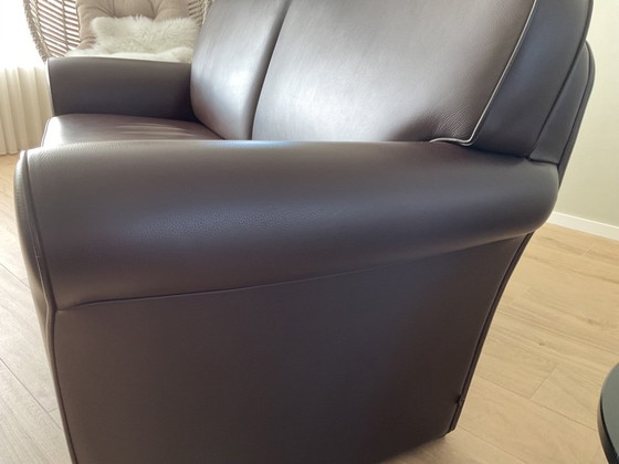 Image 1 of Bankstel 2,5 Zits bank en 2 fauteuils leer 