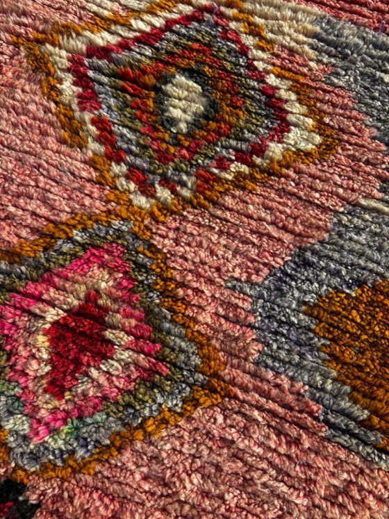 Image 1 of Marokkaanse loper 80 x 300 cm – Handgemaakt wollen Berber haltapijt met geometrisch patroon