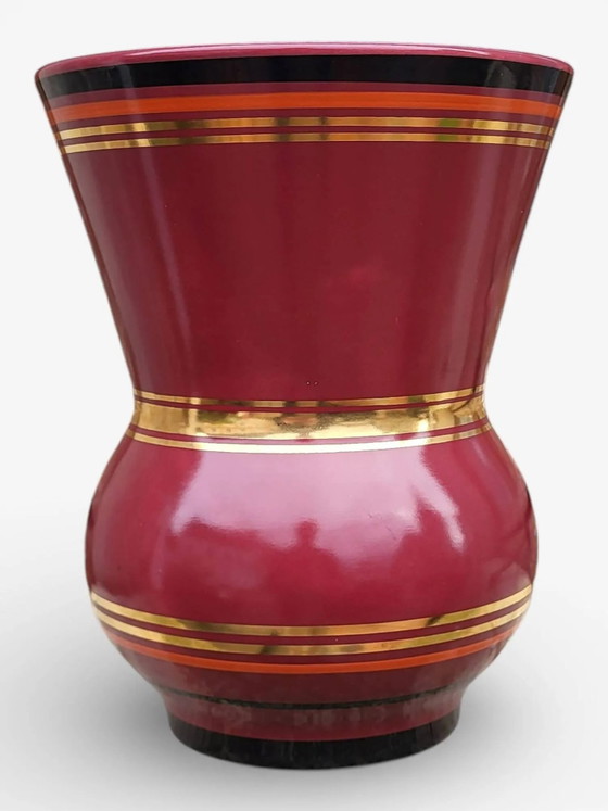 Steingutvase von Gien 1940-60 – Vasen, Porcelain, Art Deco (photo 3 of 8)