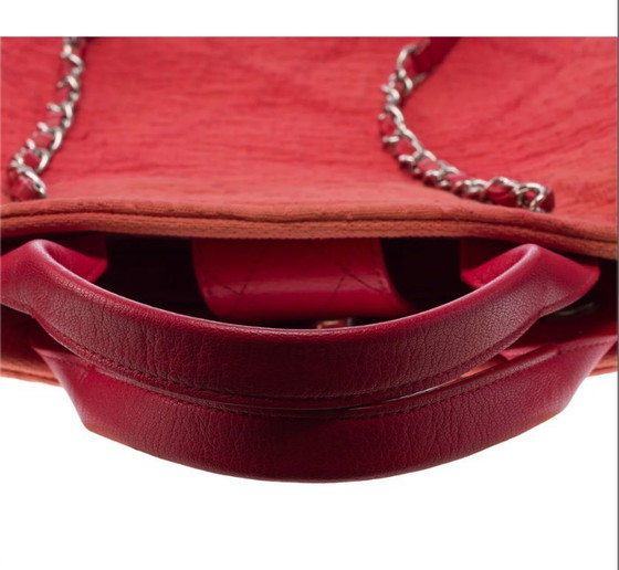 Image 1 of Borsa CHANEL Deauville in Tweed Rouge - 103429