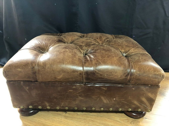 Image 1 of Ralph Lauren Schrijvers Stoel en Voetenbank