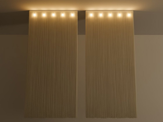 Image 1 of Coppia di lampadari Mariyo Yagi Garbo in metallo e nylon, anni '70