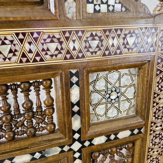 Muebles Arabescos Originales Hechos a Mano de Egipto – Sofás de 3 plazas, Wood, Glass (photo 12 of 14)