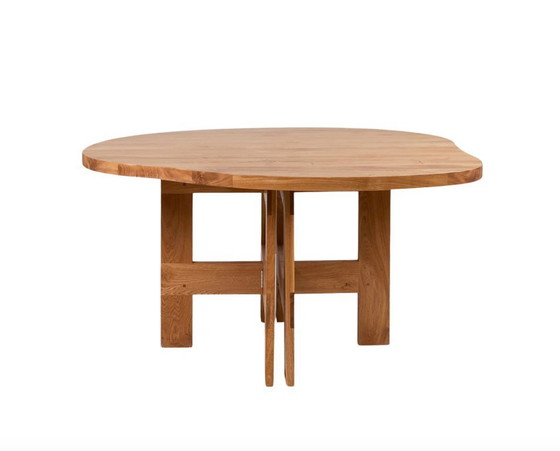 Image 1 of Tavolo da fattoria Frama Trestle Pond, rovere naturale