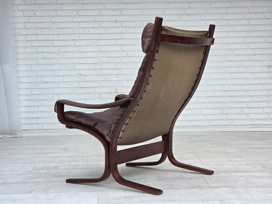 Image 1 of 1970, Noors ontwerp door Ingmar Relling voor Westnofa, model "Siesta" met armleuningen