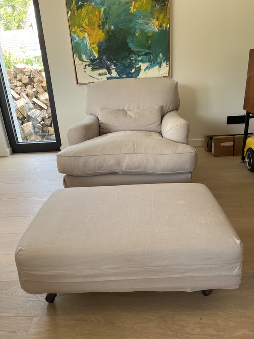 De Padova Raffles: 2 sillones y 1 puf – fauteuils, Cotton, Textile (photo 2 of 4)