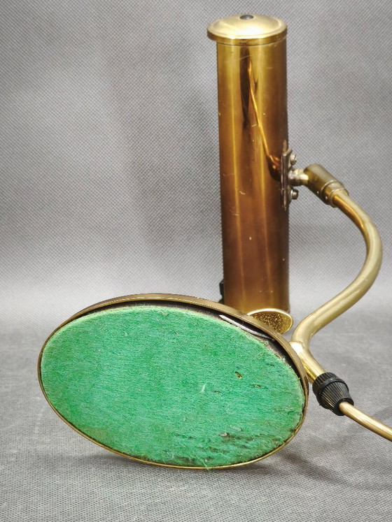 Verstellbare Messing-Schreibtischlampe, Deutschland, 1960er Jahre – Tischlampen, Brass (photo 6 of 12)