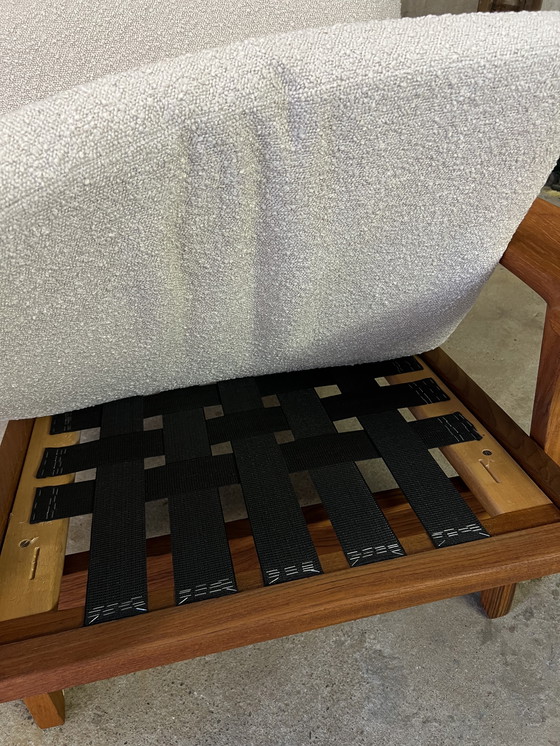 Image 1 of Poltrona e pouf GE-375 di Hans J. Wegner per Getama in teak