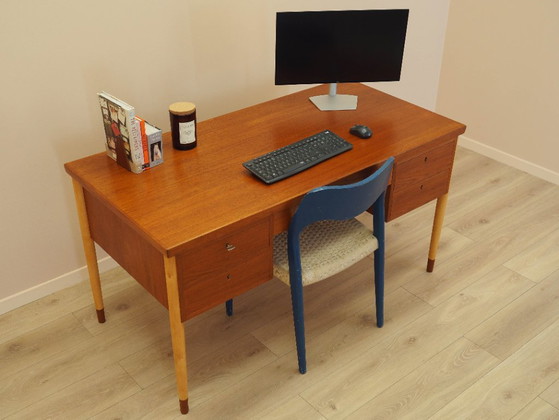 Image 1 of Scrivania in teak, design danese, anni '70, prodotta in Danimarca