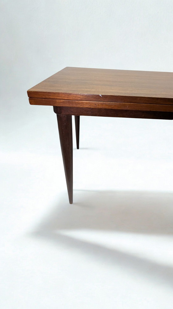 Image 1 of Table de salle à manger extensible vintage | Design milieu du siècle | Système de rotation