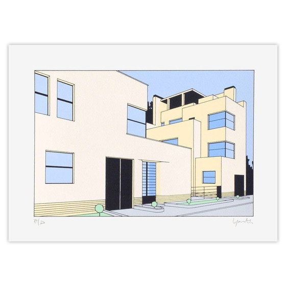 Image 1 of Jean-Pierre LYONNET Paris, Rue Mallet-Stevens 08 Signierter Siebdruck 1988