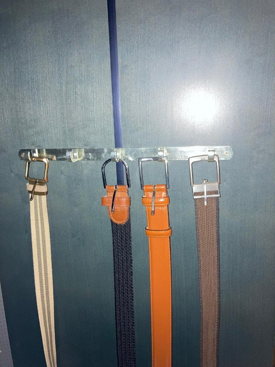 Image 1 of Grote design kleerkast 251 cm – petrol kleur – E.F. JONAS Meubelagenturen