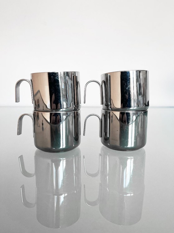 Image 1 of Ensemble de quatre tasses à expresso vintage au design Guido Bergna