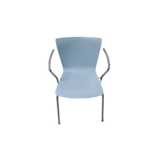 Image 1 of Juego de 4 sillas apilables Fritz Hansen con reposabrazos