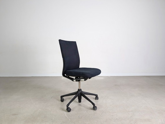Image 1 of 16x Sedia da ufficio originale Vitra T-Chair sedia di design nera sedia direzionale