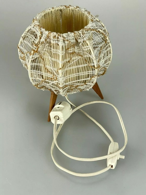 Image 1 of Lámpara de mesa esférica de los años 60 y 70, lámpara de noche, diseño de la era espacial