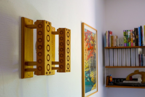 Mid-Century Modern Pine Wall Sconces from Vemdalia, Sweden, 1975, Set of 2 – Wall lights, Mid Century Modern (photo 7 of 13)