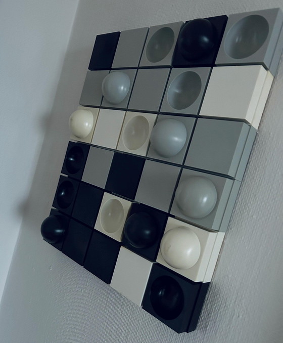 Image 1 of Pannello murale vintage danese Flemming Hvidt "Multi Art" di Quality System, Pop Art anni '70, arredamento moderno