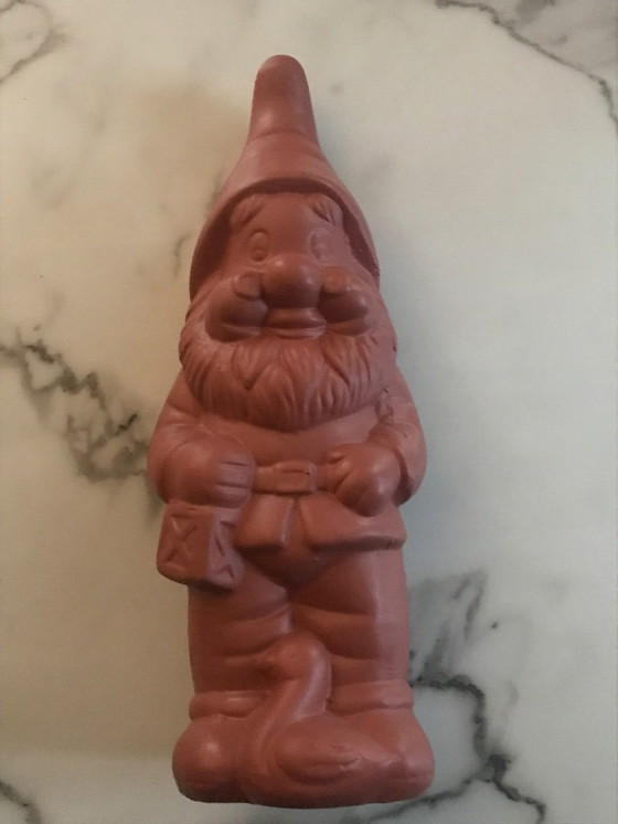 Image 1 of Gnomo de jardín de terracota, 38 cm