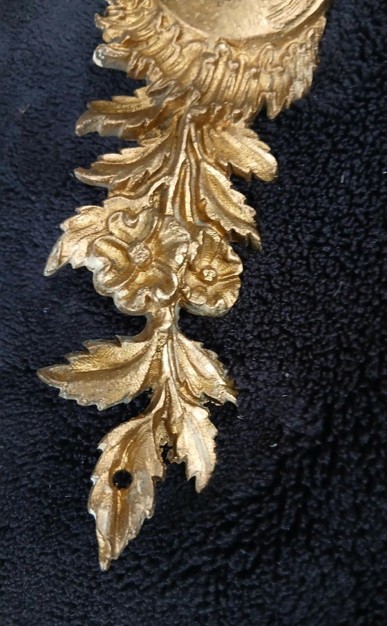 Art Nouveau wandlampen van brons en messing – Bronze, Glass (photo 10 of 10)