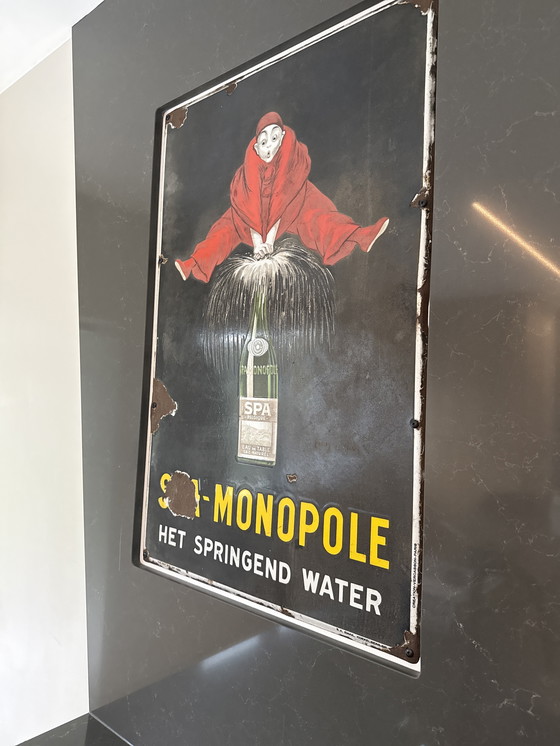 Image 1 of Spa-Monopol-Emaille-Platte 1932