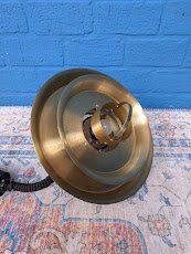 Image 1 of Lampe pendante vintage en laiton, design danois par Vitrika