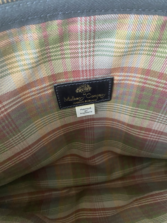 Image 1 of Nieuwe Mulberry compagny pochette inglese nera 37 cm razza+26 cm hoog