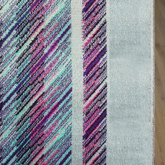 Image 1 of Alfombra de lana Vestor de Missoni para T&J de la década de 1980. Hecha en Italia.