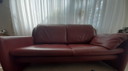 Ensemble Leolux couleur terre 2,5 places et fauteuil