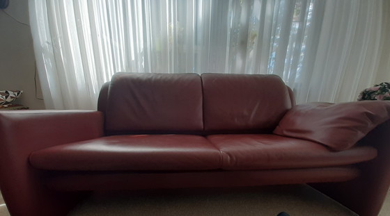 Image 1 of Terra-colored Leolux set 2.5 seater and armchair