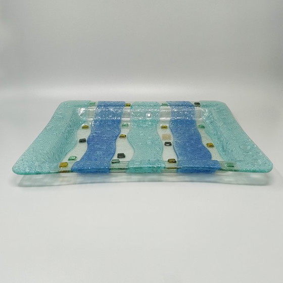 Image 1 of 1970s Astonishing Tray By Albatros in Murano Glass. Made in Italy
