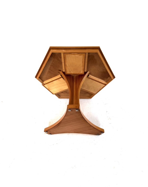 Vintage Hexagonal Teak Dining Table ‘70s – Wood (photo 12 of 14)