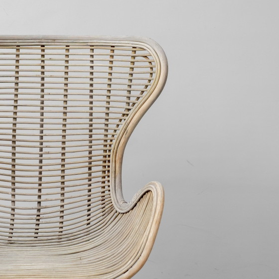 Fauteuil Lounge Vintage en Rotin et Métal, Design Moderne des Années 60 – Metal, Rattan (photo 9 of 12)