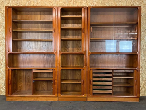Image 1 of 70s Dyrlund Teak Shelf Wall Unit Danish Modern Design Denmark