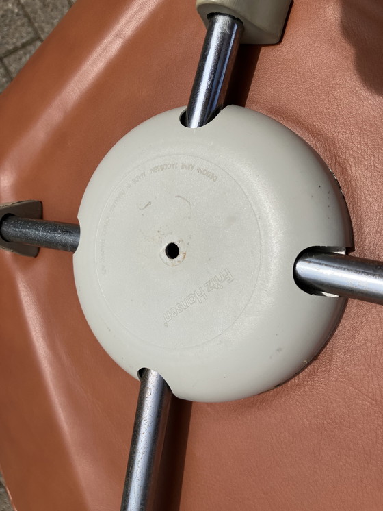 Image 1 of Fritz Hansen series 7 Butterfly chairs in Cognac leather NEW!!