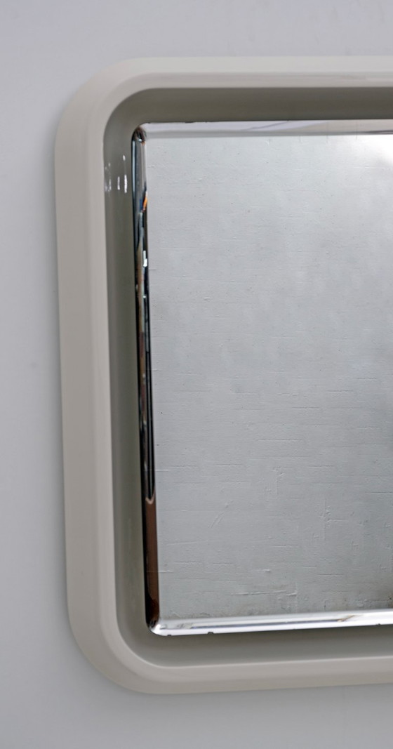 Image 1 of Mid-Century Modern Italian Neon Backlit Mirror, 1970s