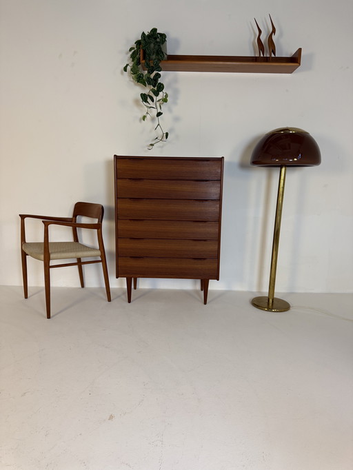 Vintage brass mushroom floor lamp, Cosack Leuchten '70