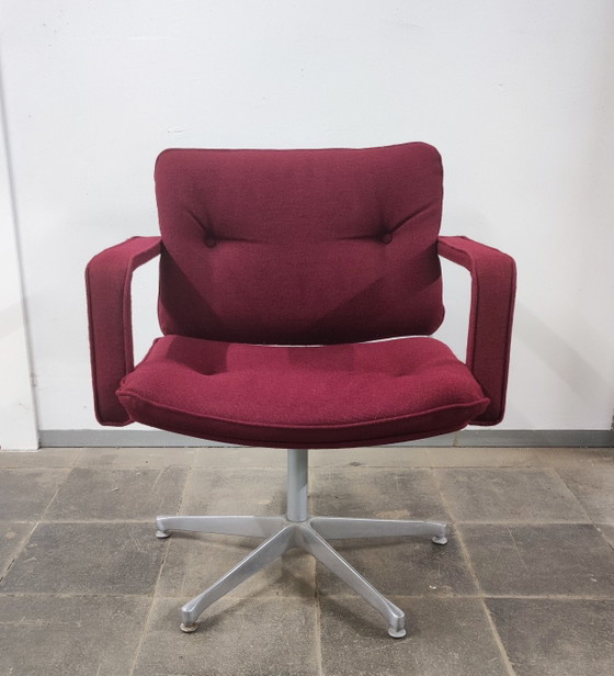 4x Vintage Artifort dining chairs, 80s style – Metal, Textile (photo 7 of 9)