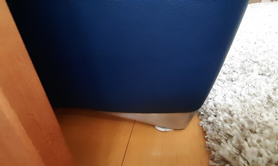 Image 1 of Jori 3-Zits Bank - Blauw Leder