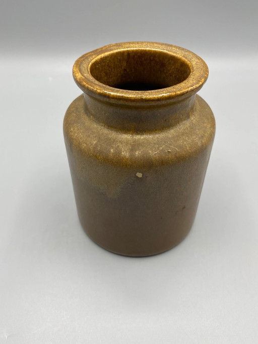 Coppery Brown Stoneware Storage Jar - 12 cm – servies (photo 2 of 6)