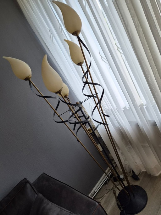 Vintage Lamp – vloerlampen, Glass, Metal