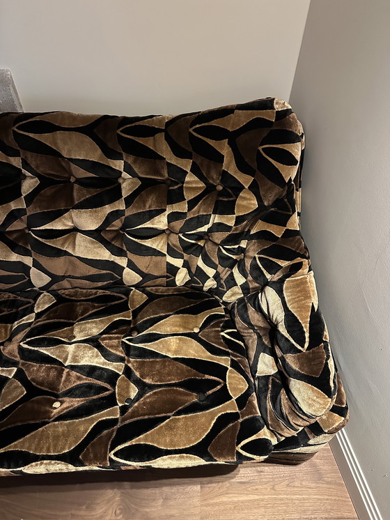 Image 1 of VINTAGE VELVET MODULAR LOUNGE SOFA, 1970S