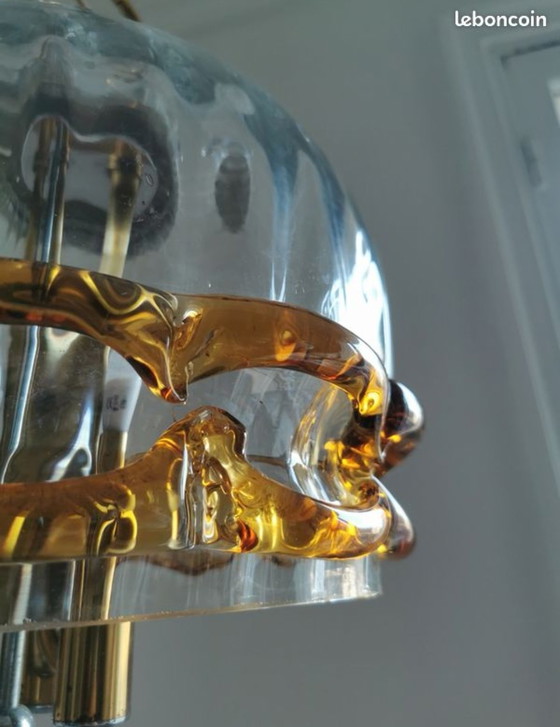 Image 1 of Vintage chandelier, German blown glass