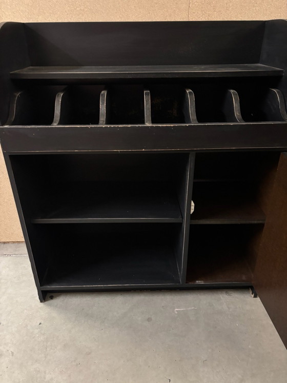 Credenza da drogheria vintage / credenza con vetrina / armadio – Credenze con vetrina, Legno (photo 7 of 7)